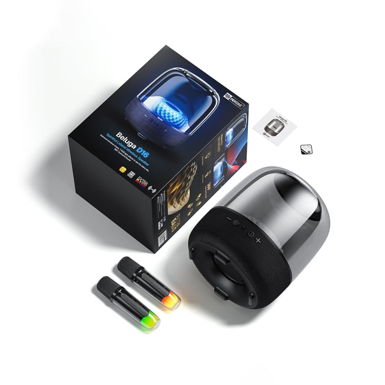 WEKOME Beluga D16 Spiritful Island Desktop Bluetooth Speaker With Dual Microphones - Black