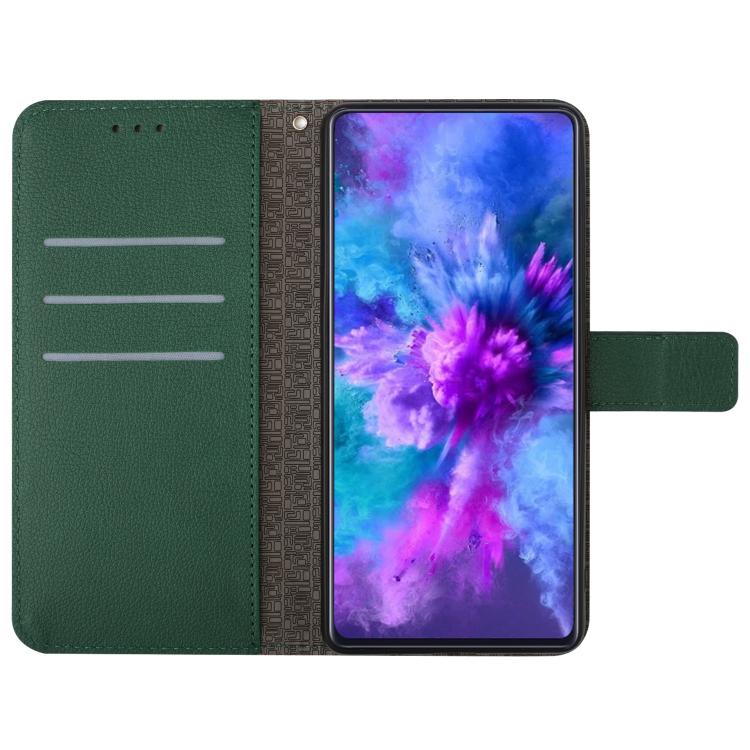 For Redmi Note 14 4G 163.25mm Rhombic Grid Texture Leather Phone Case