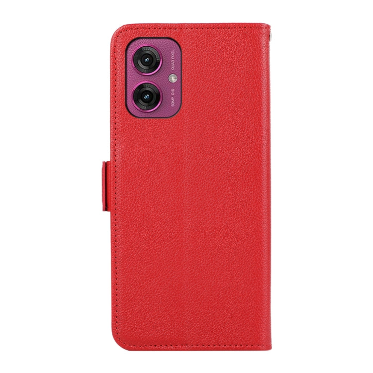 For Motorola Moto G55 5G ABEEL Side-Magnetic Litchi Pattern Leather RFID Phone Case