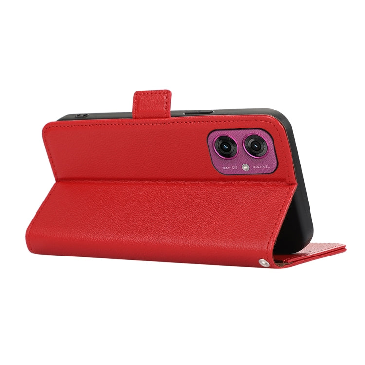 For Motorola Moto G55 5G ABEEL Side-Magnetic Litchi Pattern Leather RFID Phone Case