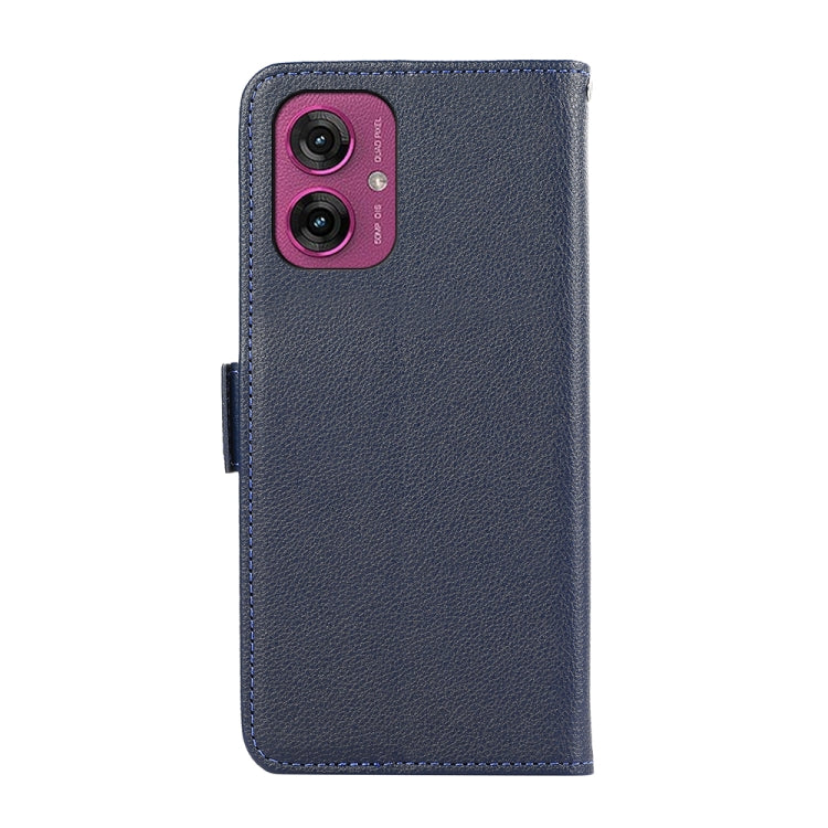 For Motorola Moto G55 5G ABEEL Side-Magnetic Litchi Pattern Leather RFID Phone Case