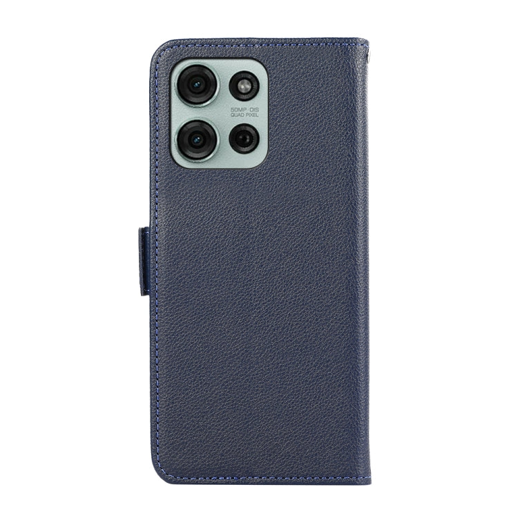 For Motorola Moto G75 5G ABEEL Side-Magnetic Litchi Pattern Leather RFID Phone Case