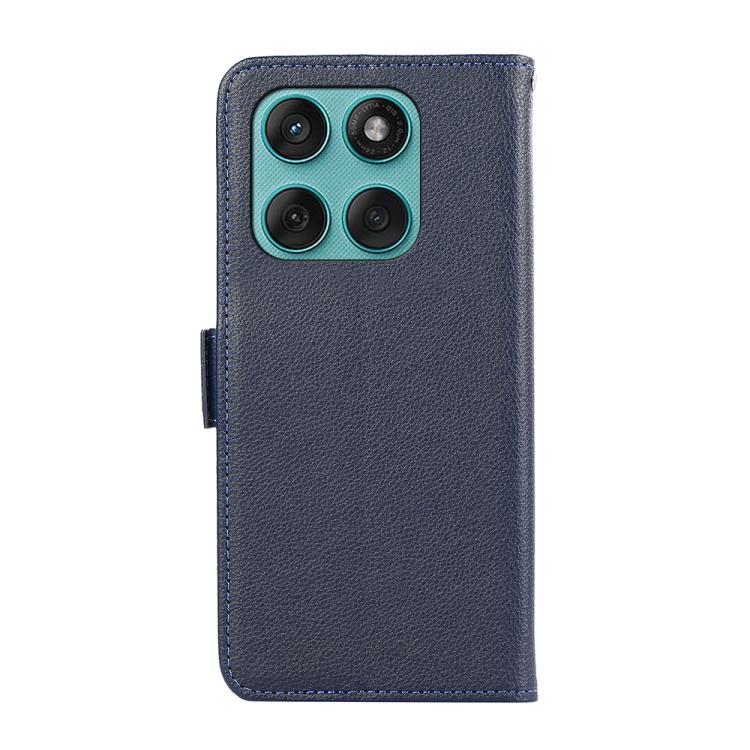 For Motorola Edge 60 Fusion / 60 ABEEL Side-Magnetic Litchi Pattern Leather RFID Phone Case