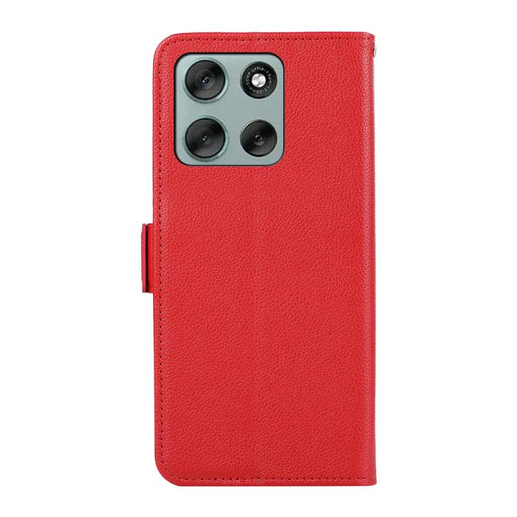 For Motorola Moto G86 5G ABEEL Side-Magnetic Litchi Pattern Leather RFID Phone Case