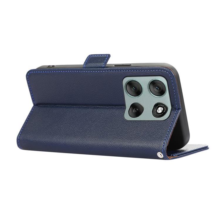 For Motorola Moto G86 5G ABEEL Side-Magnetic Litchi Pattern Leather RFID Phone Case