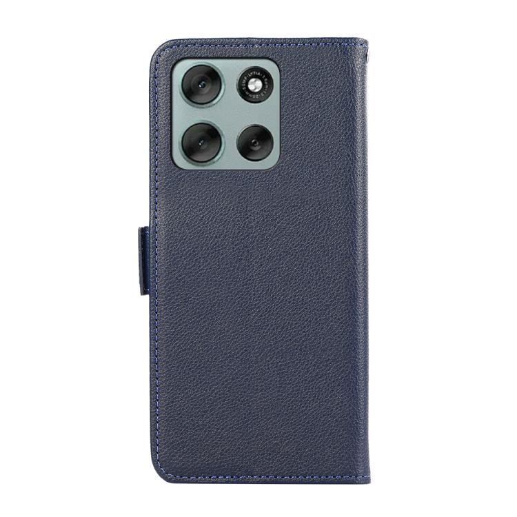 For Motorola Moto G86 Power ABEEL Side-Magnetic Litchi Pattern Leather RFID Phone Case