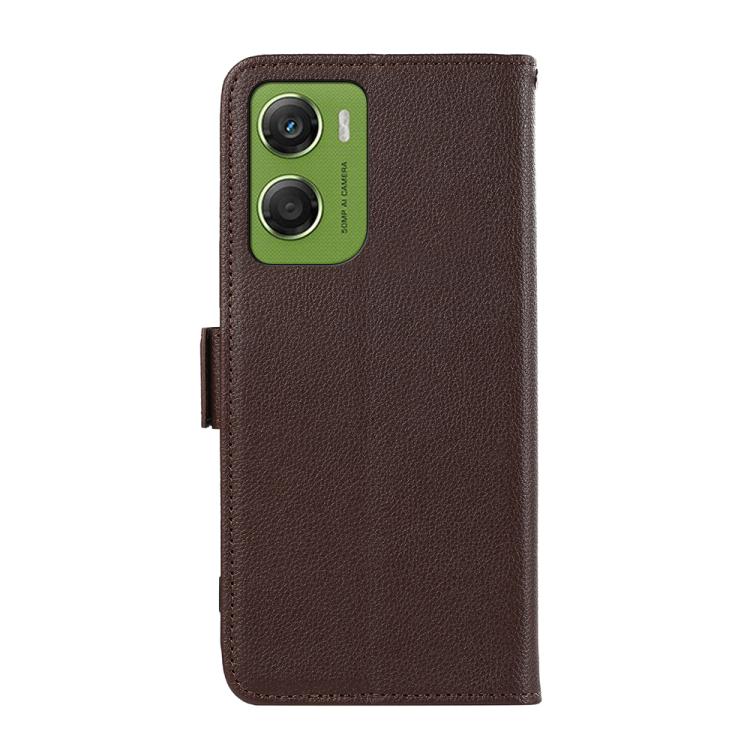For Motorola Moto G06 4G ABEEL Side-Magnetic Litchi Pattern Leather RFID Phone Case