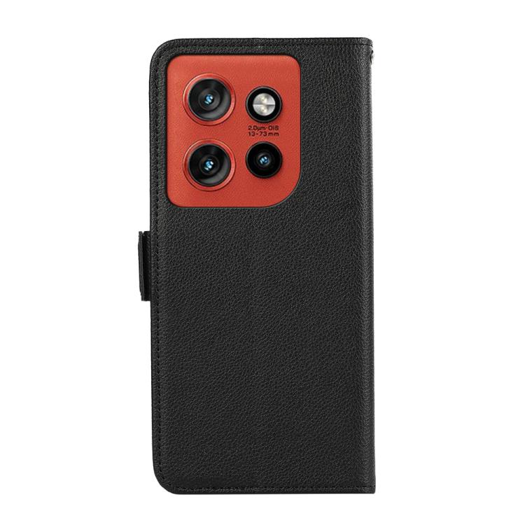 For Motorola Edge 60 Neo 5G ABEEL Side-Magnetic Litchi Pattern Leather RFID Phone Case