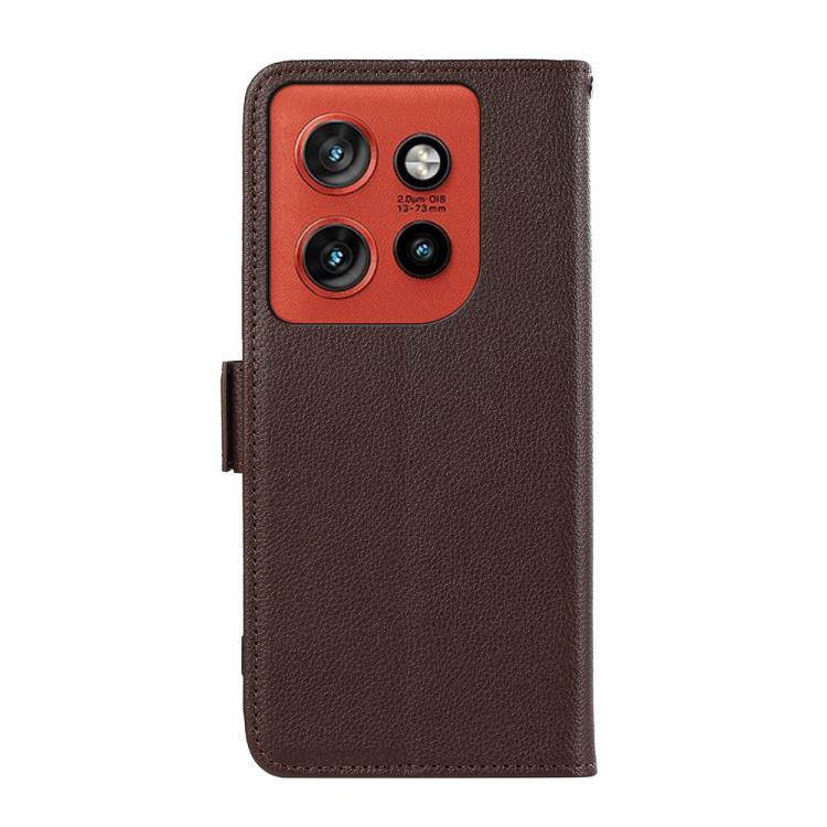 For Motorola Edge 60 Neo 5G ABEEL Side-Magnetic Litchi Pattern Leather RFID Phone Case