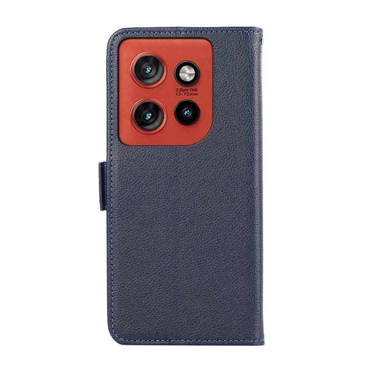 For Motorola Edge 60 Neo 5G ABEEL Side-Magnetic Litchi Pattern Leather RFID Phone Case