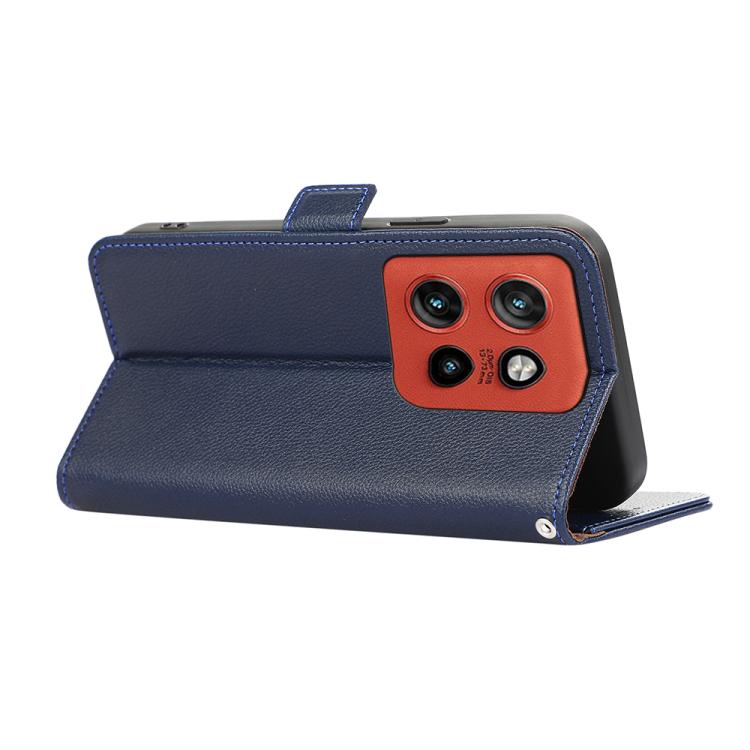 For Motorola Edge 60 Neo 5G ABEEL Side-Magnetic Litchi Pattern Leather RFID Phone Case