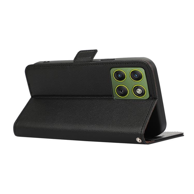 For Motorola Edge 70 5G ABEEL Side-Magnetic Litchi Pattern Leather RFID Phone Case