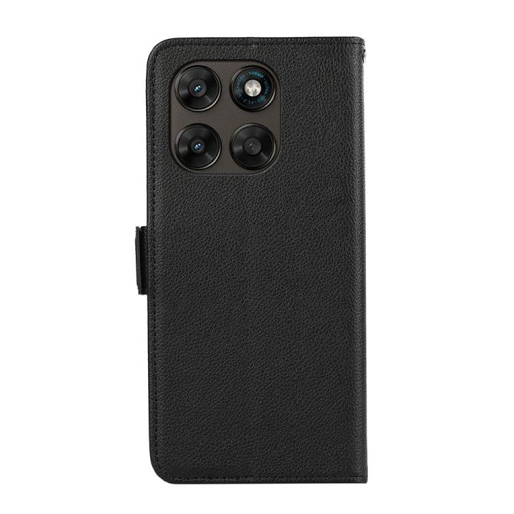 For Motorola Moto G77 5G / G67 5G ABEEL Side-Magnetic Litchi Pattern Leather RFID Phone Case