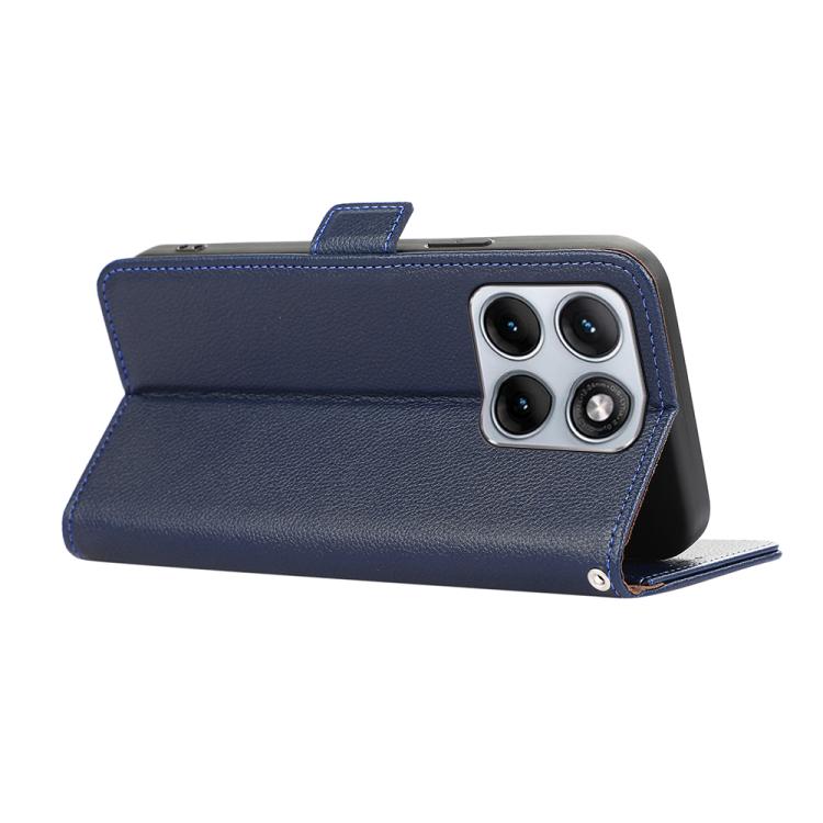 For Motorola Edge 70 Fusion 5G ABEEL Side-Magnetic Litchi Pattern Leather RFID Phone Case