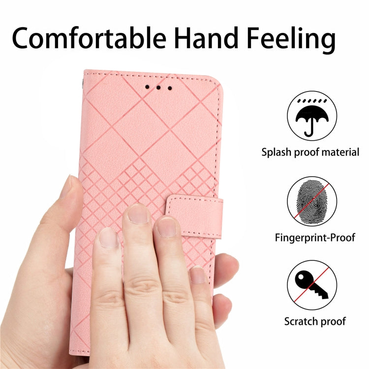 For Xiaomi 15 Pro Rhombic Grid Texture Leather Phone Case