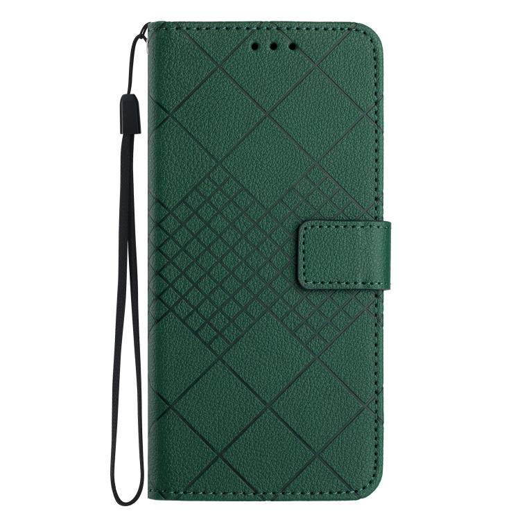 For Xiaomi 15T Pro Rhombic Grid Texture Leather Phone Case