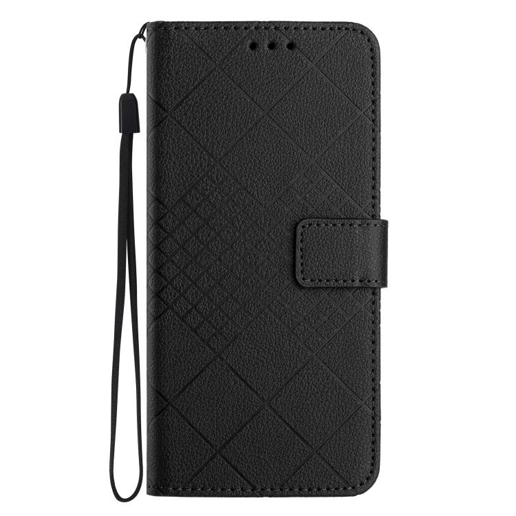 For Xiaomi 15T Pro Rhombic Grid Texture Leather Phone Case