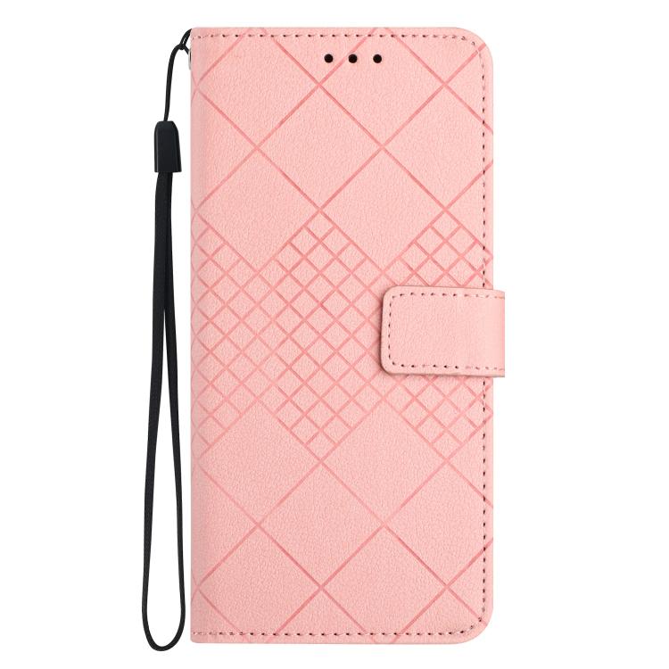 For Xiaomi 15T Pro Rhombic Grid Texture Leather Phone Case