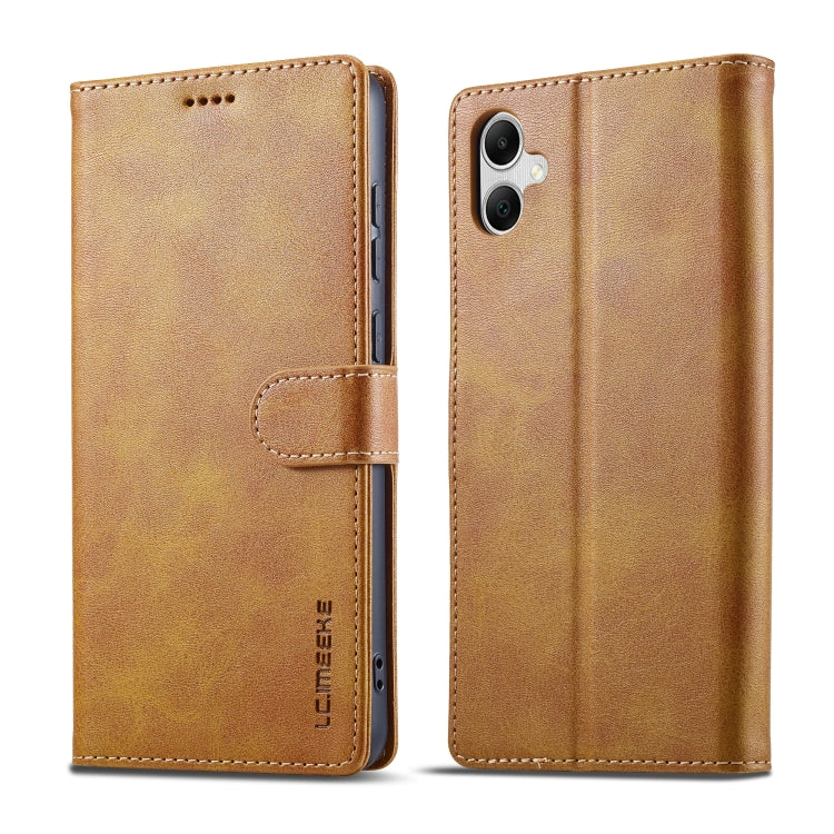 For Samsung Galaxy A06 4G LC.IMEEKE Calf Texture Leather Phone Case