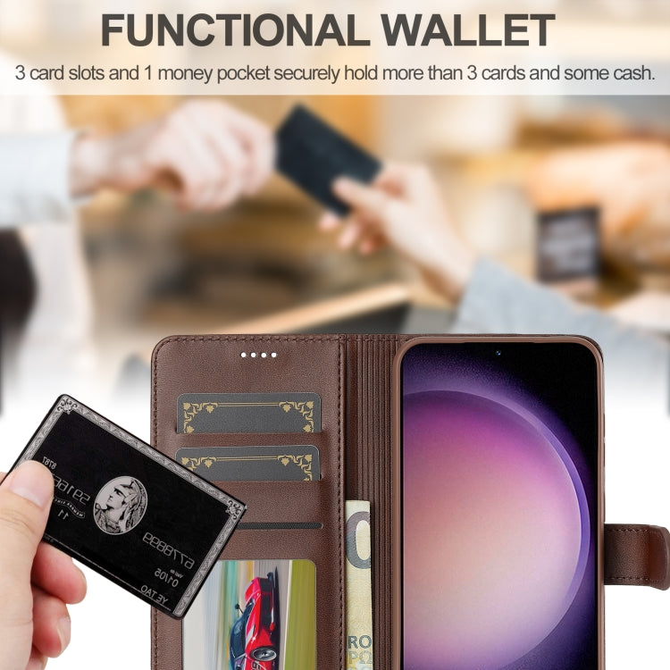 For Samsung Galaxy A16 5G LC.IMEEKE Calf Texture Leather Phone Case