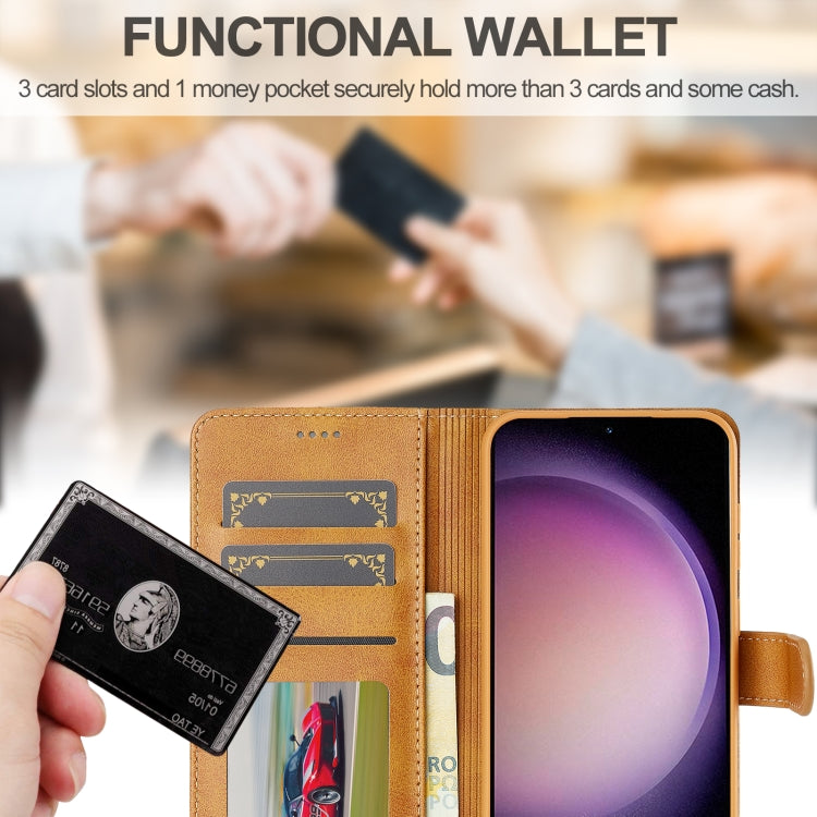 For Samsung Galaxy A16 5G LC.IMEEKE Calf Texture Leather Phone Case