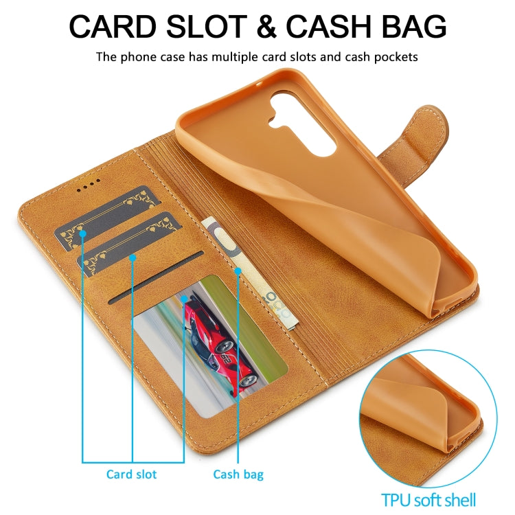 For Samsung Galaxy A16 5G LC.IMEEKE Calf Texture Leather Phone Case