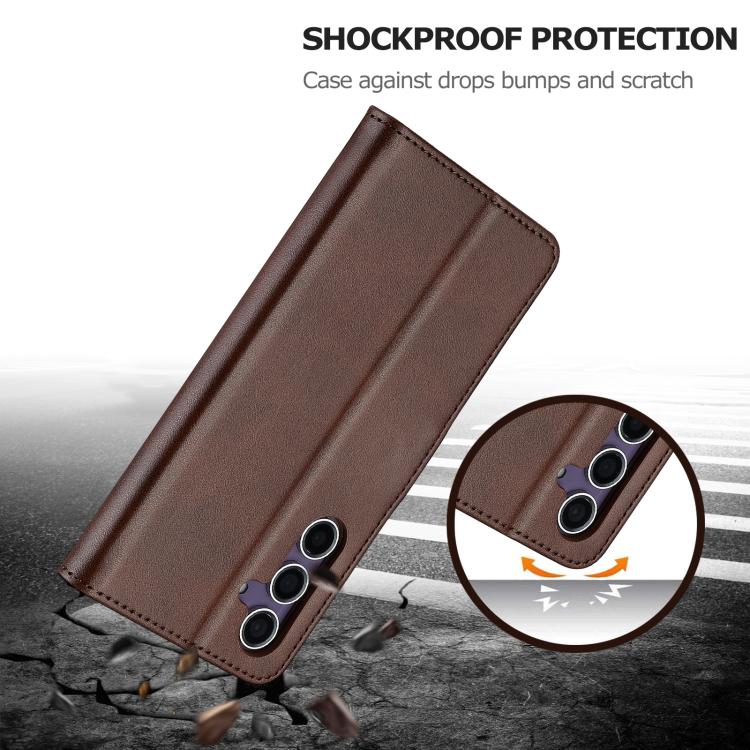 For Samsung Galaxy A56 5G LC.IMEEKE Calf Texture Leather Phone Case