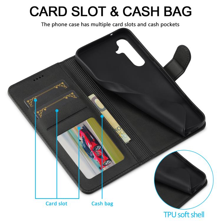 For Samsung Galaxy A36 5G LC.IMEEKE Calf Texture Leather Phone Case