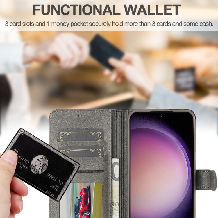 For Samsung Galaxy A36 5G LC.IMEEKE Calf Texture Leather Phone Case