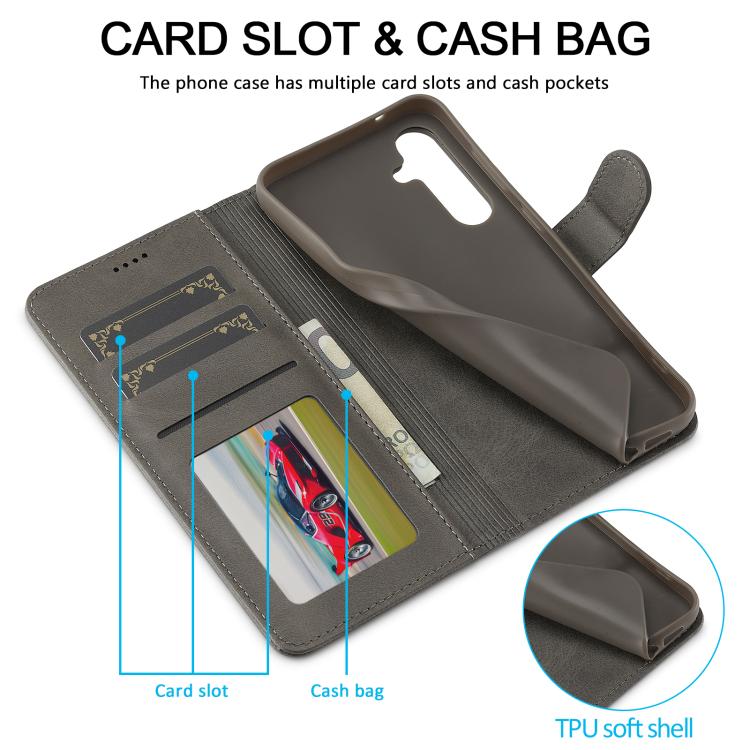 For Samsung Galaxy A36 5G LC.IMEEKE Calf Texture Leather Phone Case