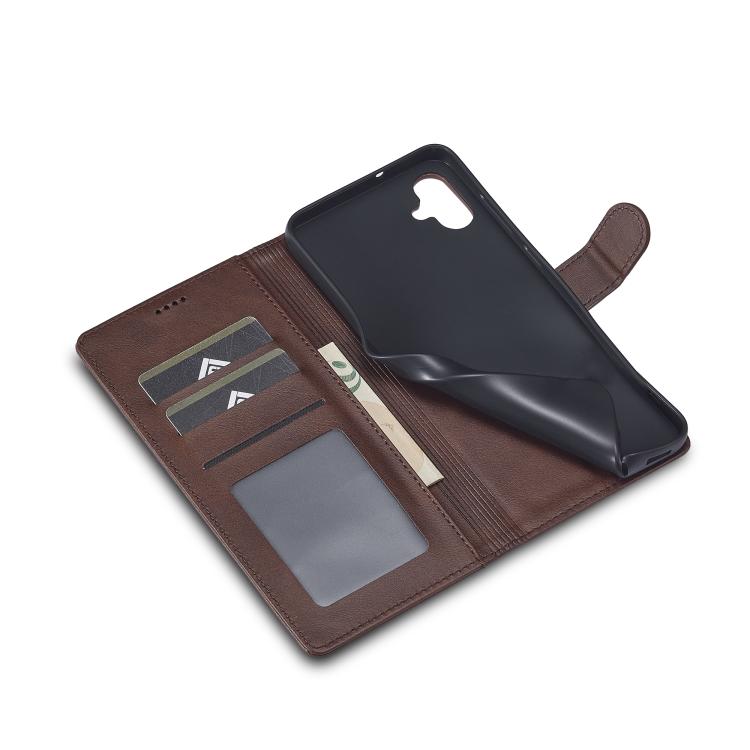 For Samsung Galaxy A07 4G LC.IMEEKE Calf Texture Leather Phone Case