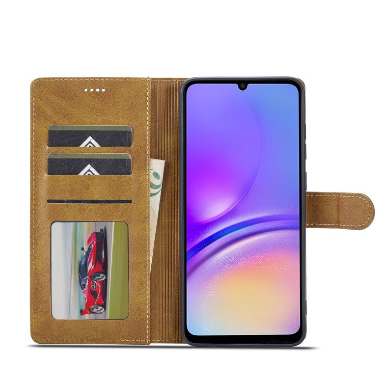 For Samsung Galaxy A07 4G LC.IMEEKE Calf Texture Leather Phone Case