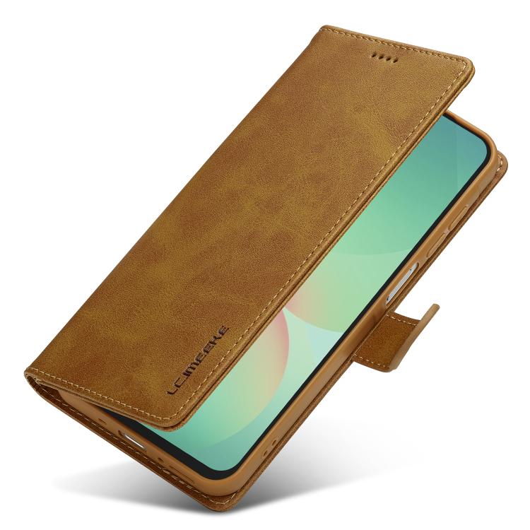For Samsung Galaxy A17 5G LC.IMEEKE Calf Texture Leather Phone Case