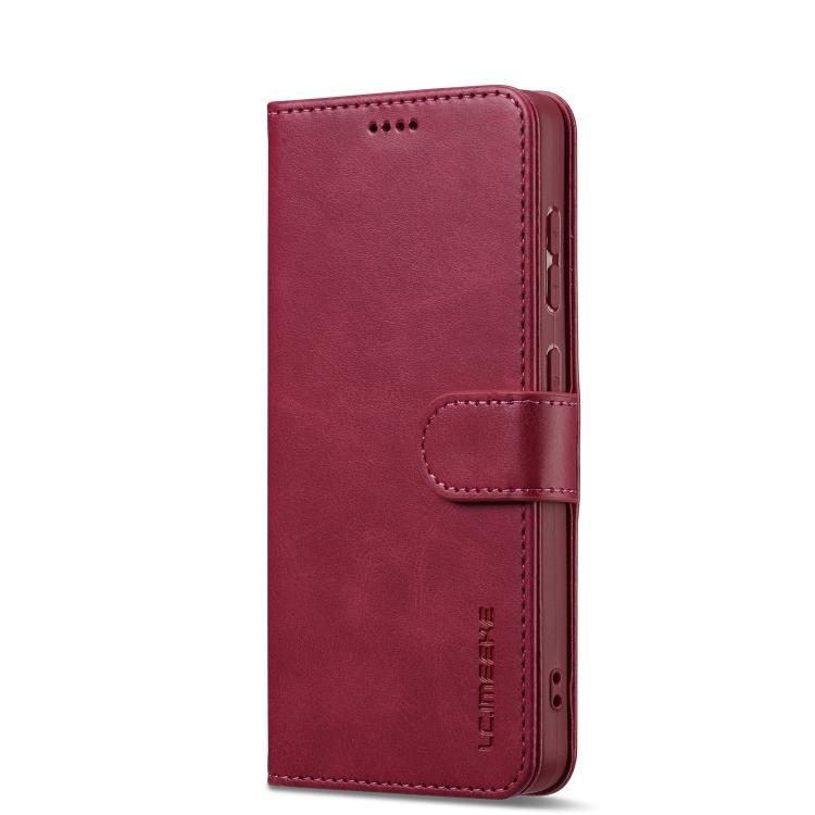 For Samsung Galaxy A57 5G LC.IMEEKE Calf Texture Leather Phone Case