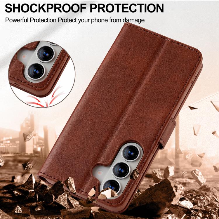 For Samsung Galaxy A57 5G LC.IMEEKE Calf Texture Leather Phone Case