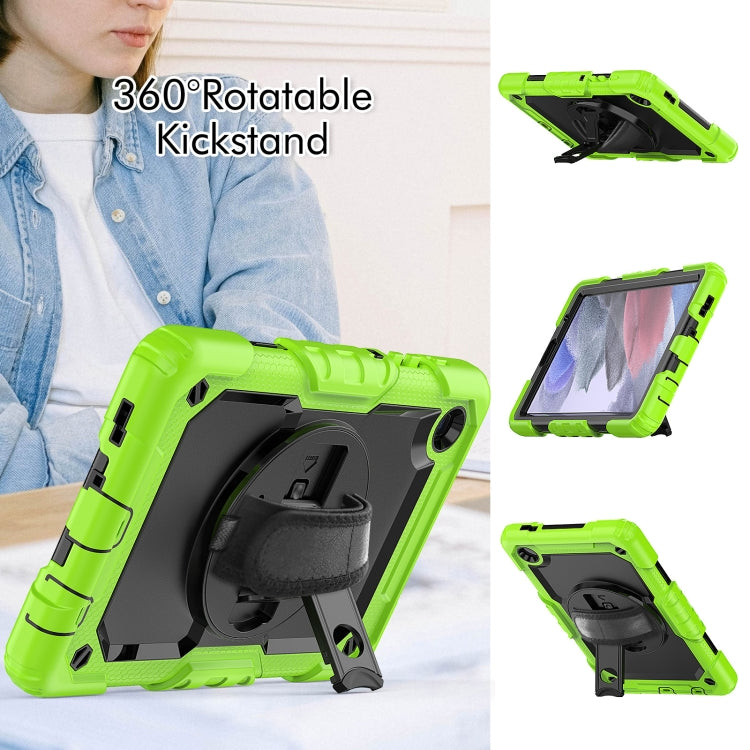 For Samsung Galaxy Tab A7 Lite T220 Silicone Hybrid PC Tablet Case with Shoulder Strap