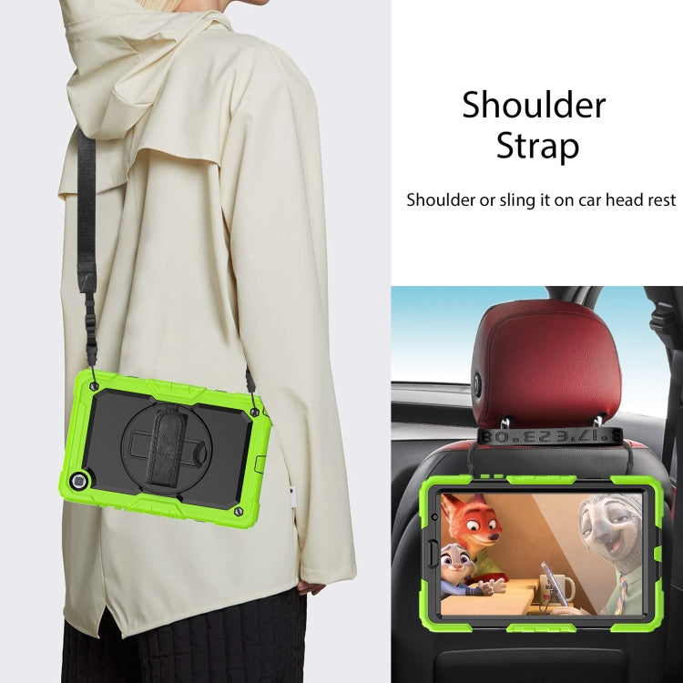For Samsung Galaxy Tab A7 Lite T220 Silicone Hybrid PC Tablet Case with Shoulder Strap