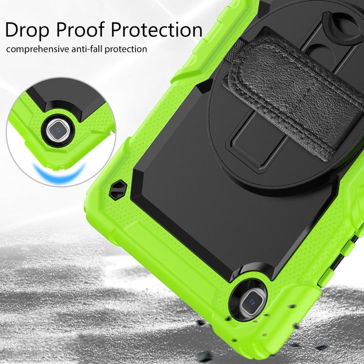 For Samsung Galaxy Tab A7 Lite T220 Silicone Hybrid PC Tablet Case with Shoulder Strap