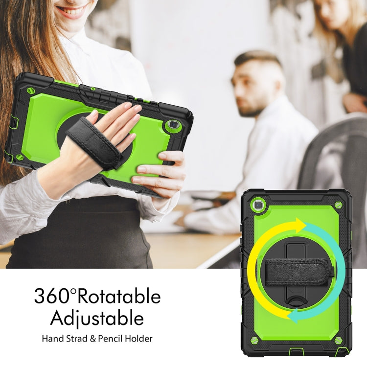 For Samsung Galaxy Tab A7 Lite T220 Silicone Hybrid PC Tablet Case with Shoulder Strap