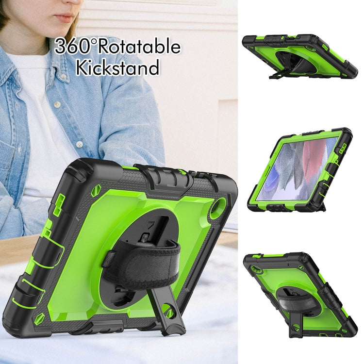 For Samsung Galaxy Tab A7 Lite T220 Silicone Hybrid PC Tablet Case with Shoulder Strap