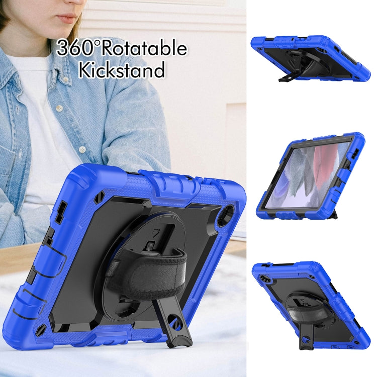 For Samsung Galaxy Tab A7 Lite T220 Silicone Hybrid PC Tablet Case with Shoulder Strap