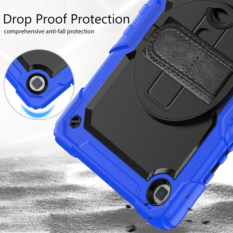 For Samsung Galaxy Tab A7 Lite T220 Silicone Hybrid PC Tablet Case with Shoulder Strap