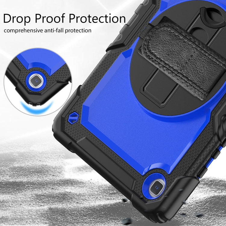 For Samsung Galaxy Tab A7 Lite T220 Silicone Hybrid PC Tablet Case with Shoulder Strap