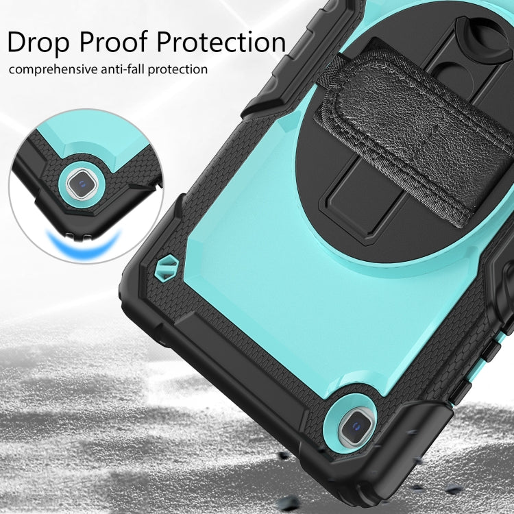 For Samsung Galaxy Tab A7 Lite T220 Silicone Hybrid PC Tablet Case with Shoulder Strap