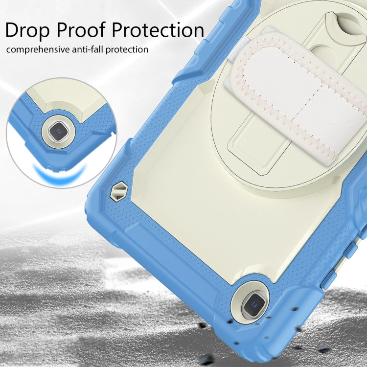 For Samsung Galaxy Tab A7 Lite T220 Silicone Hybrid PC Tablet Case with Shoulder Strap
