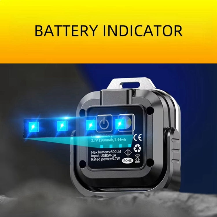 KXK-986 Multifunctional Mini Work Light 500LM with Holder - Black