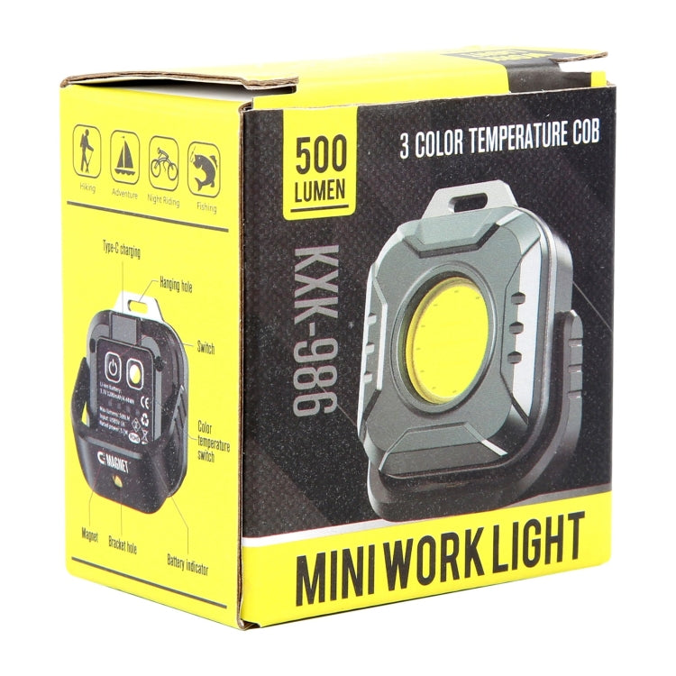 KXK-986 Multifunctional Mini Work Light 500LM with Holder - Black