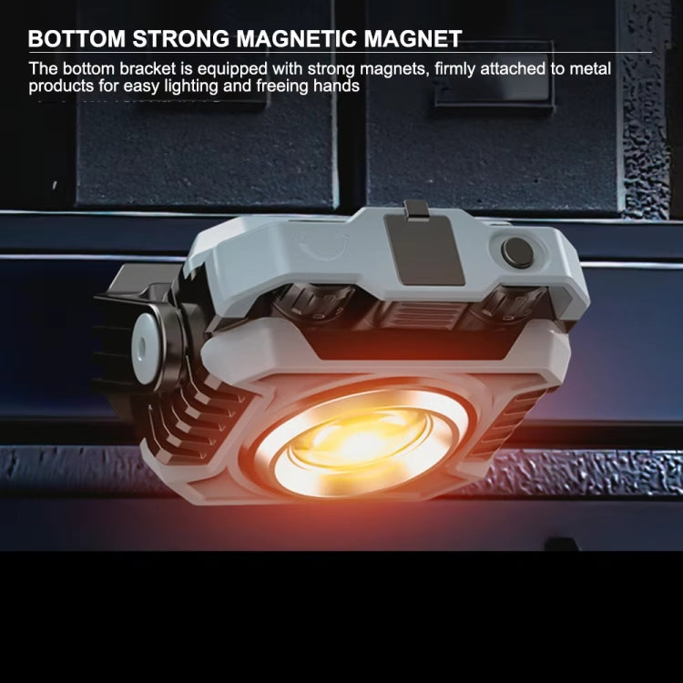 KXK-786 Multifunctional Floodlight Spotlight Outdoor Portable Working Light - Grey Black