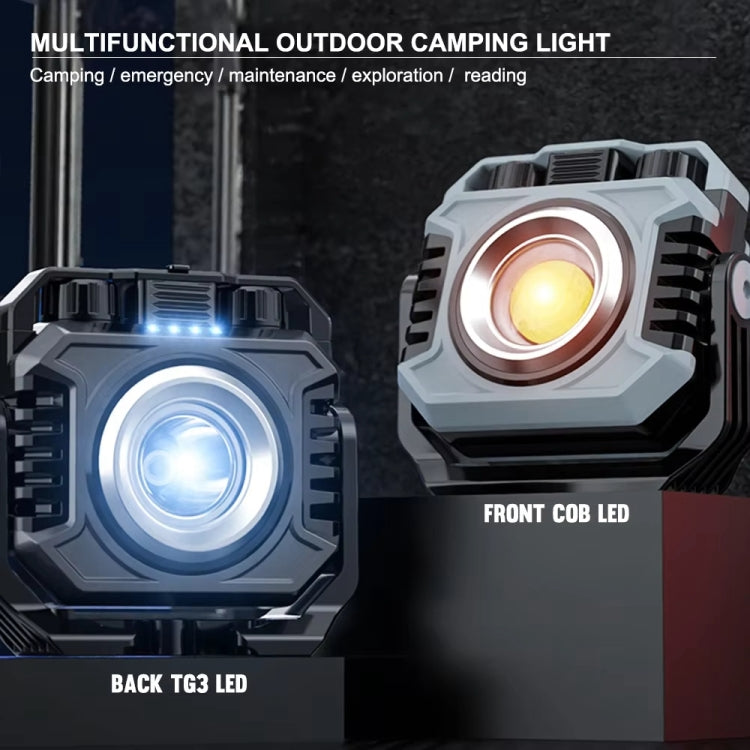 KXK-786 Multifunctional Floodlight Spotlight Outdoor Portable Working Light - Grey Black