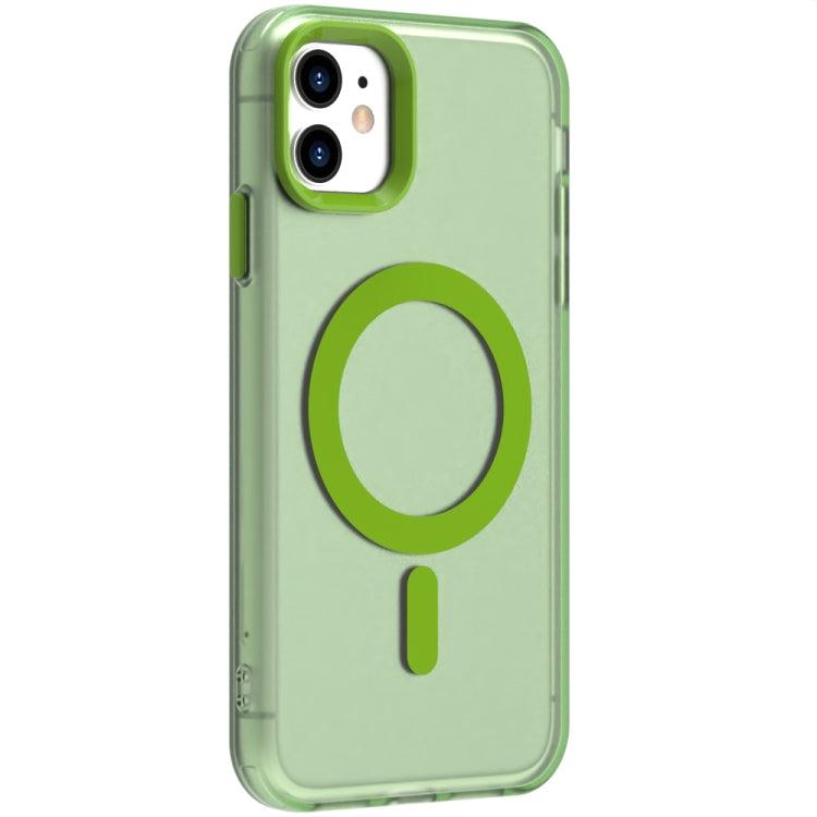 For iPhone 11 Candy Magsafe PC Hybrid TPU Phone Case